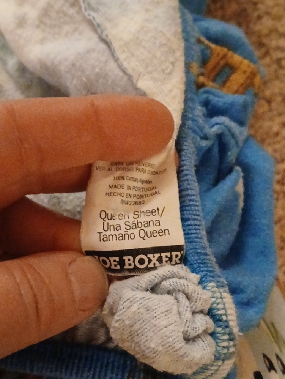 Joe Boxer Blue Sheep and Moon Queen Fitted Sheet - Picture 4 of 7